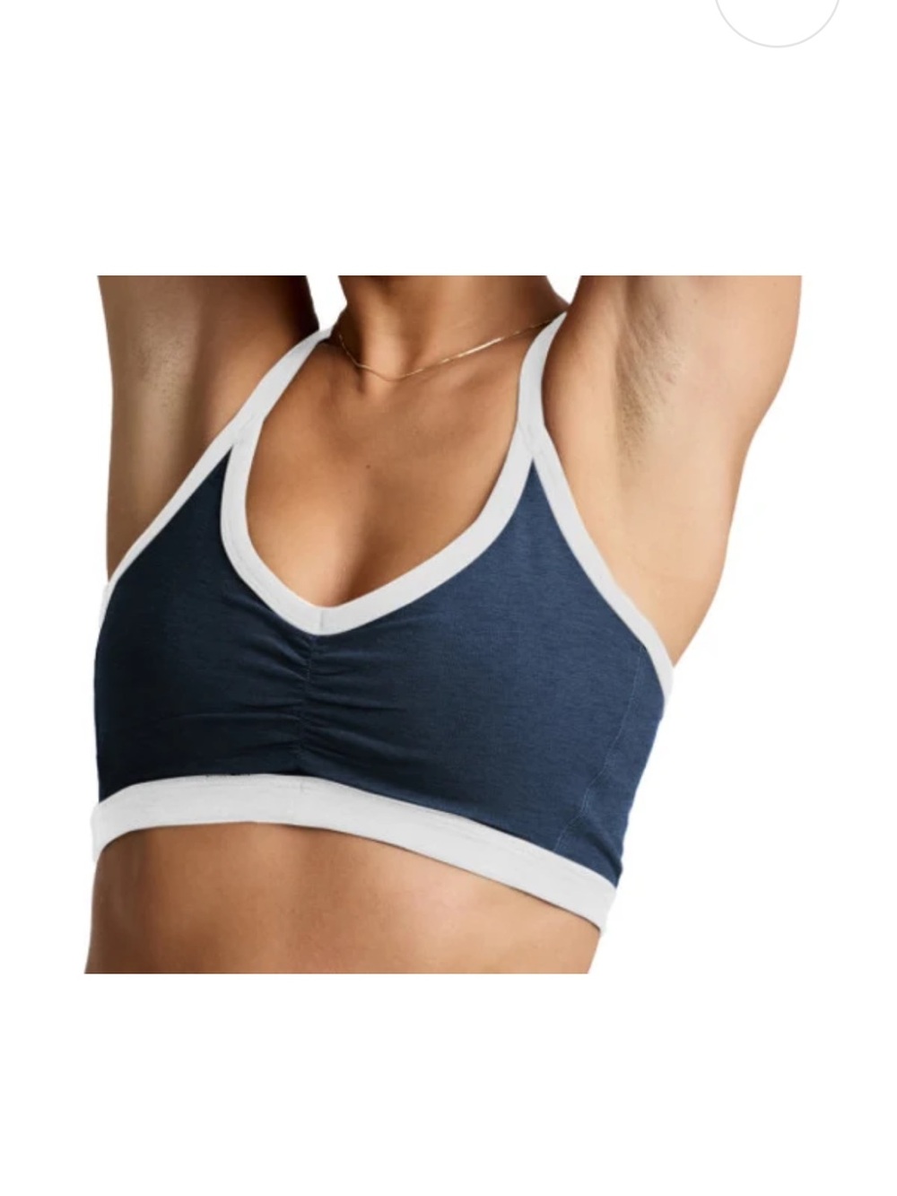 beyond Yoga Outlines Spacedye Bra Nocturnal Navy Size M